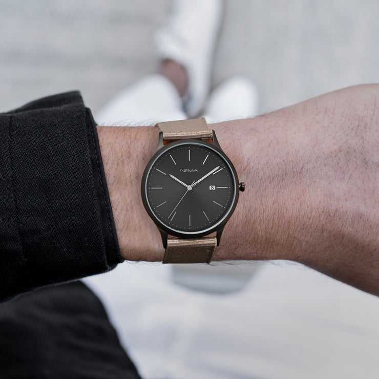 Watch With Canvas Strap | NEMA Timepiece