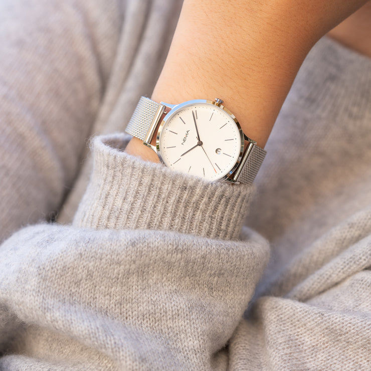 Mesh Band Watch For Women | NEMA Timepiece