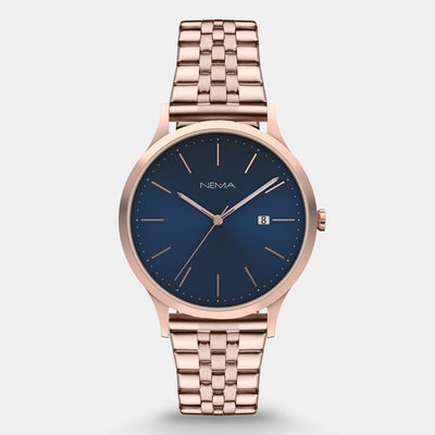Rose Gold Watch Men | NEMA Timepiece