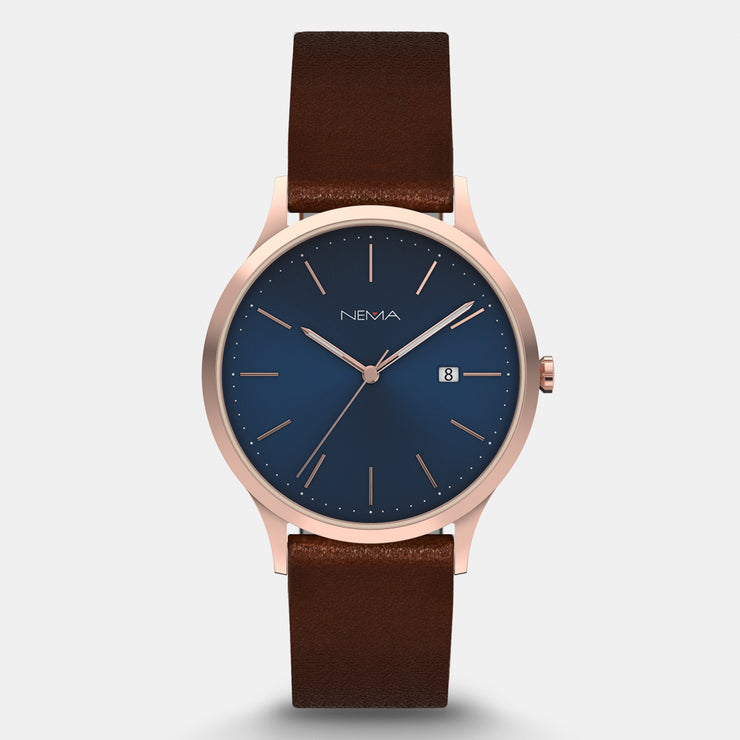 Classic Leather Watch | NEMA Timepiece