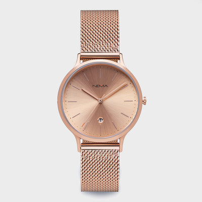 Mesh Band Watch For Women | NEMA Timepiece