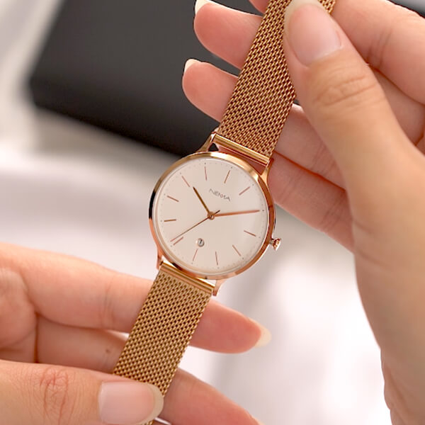 ARLO Mesh Rose Gold/White