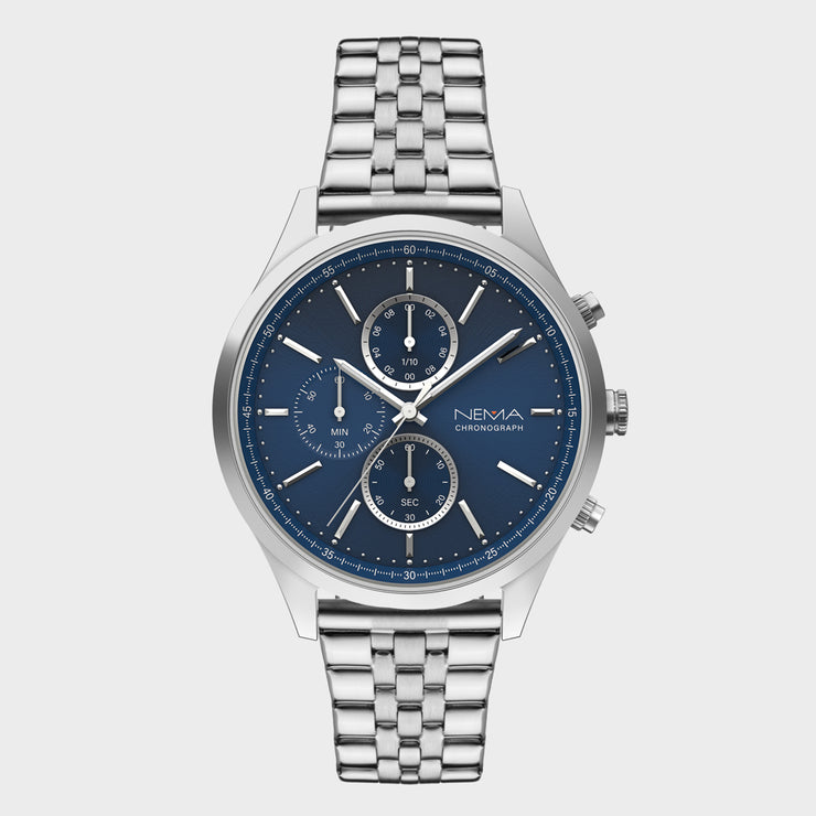 Mens Stainless Steel Chronograph Watch | NEMA Timepiece