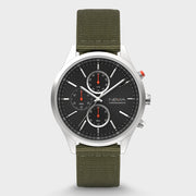 Mens Chronograph Watches Canvas Strap | NEMA Timepiece