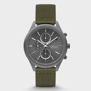 Mens Chronograph Watches Canvas Strap | NEMA Timepiece
