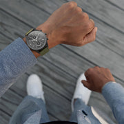 Mens Chronograph Watches Canvas Strap | NEMA Timepiece