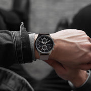 Mens Chronograph Watches Leather Strap | NEMA Timepiece