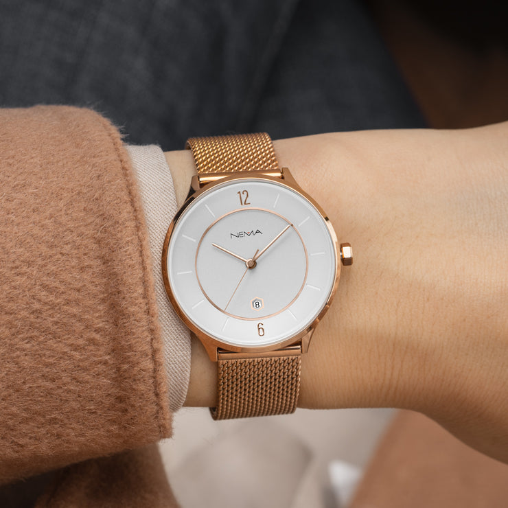 Mesh Strap Watch Women's | NEMA Timepiece