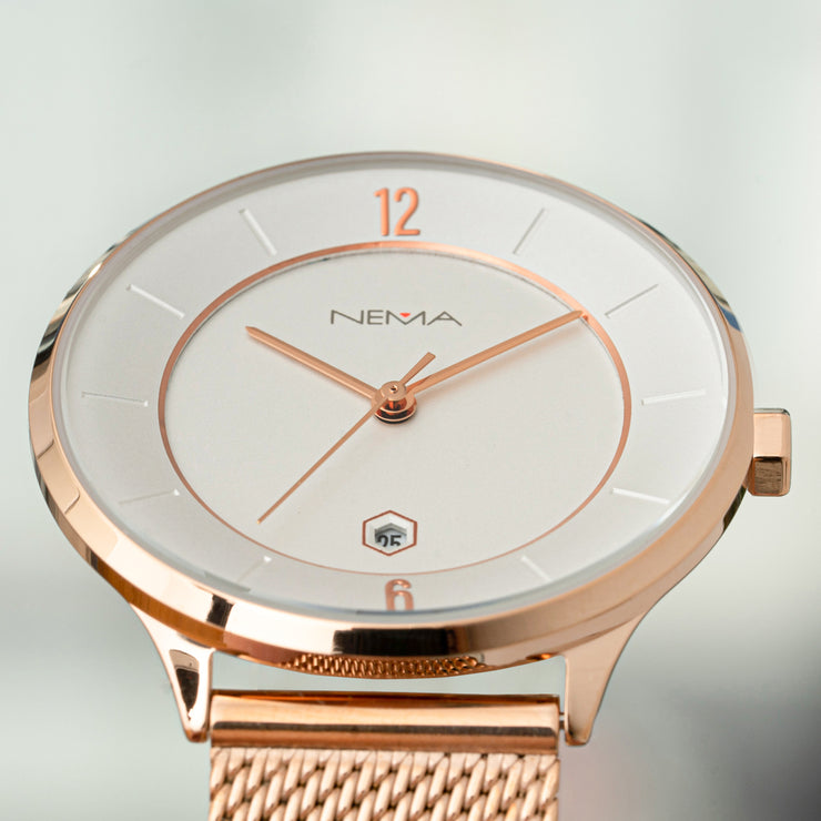 Mesh Strap Watch Women's | NEMA Timepiece