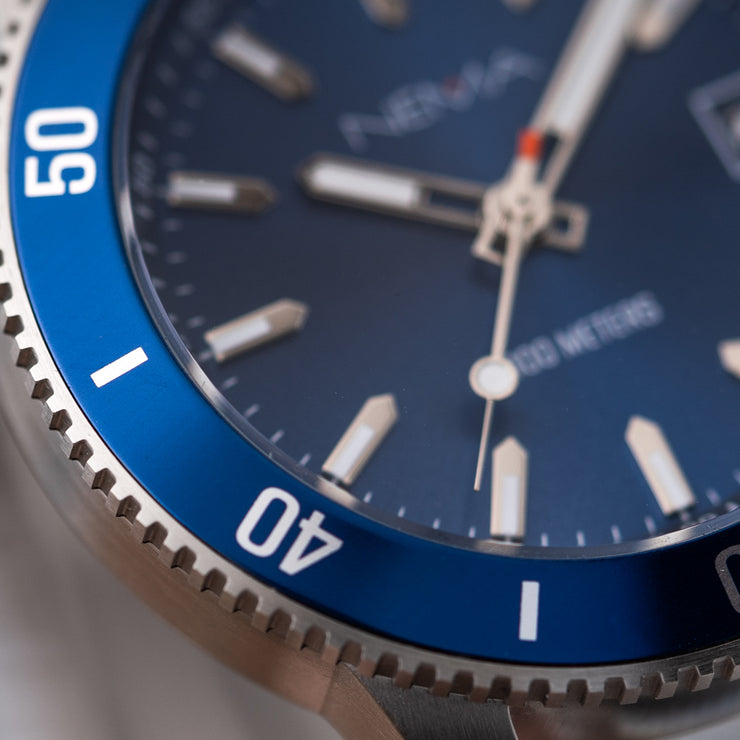 Zodiv Cognac Leather Silver/Blue