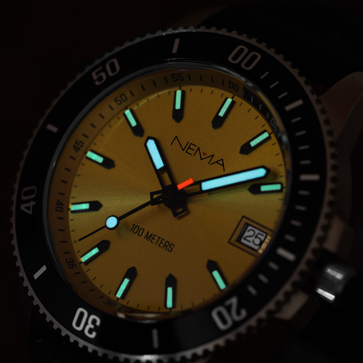 Zodiv Black Silicone Silver/Gold
