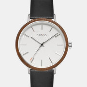 Matta Leather Black Walnut Silver