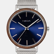 Matta Silver Mesh Walnut Blue