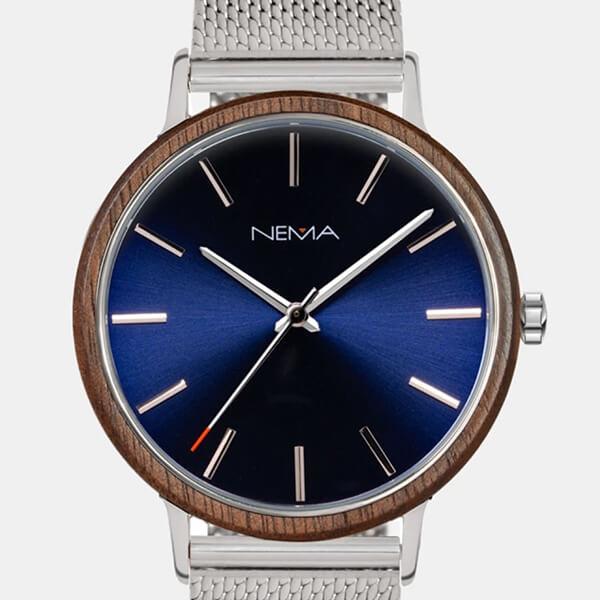 Matta Silver Mesh Walnut Blue