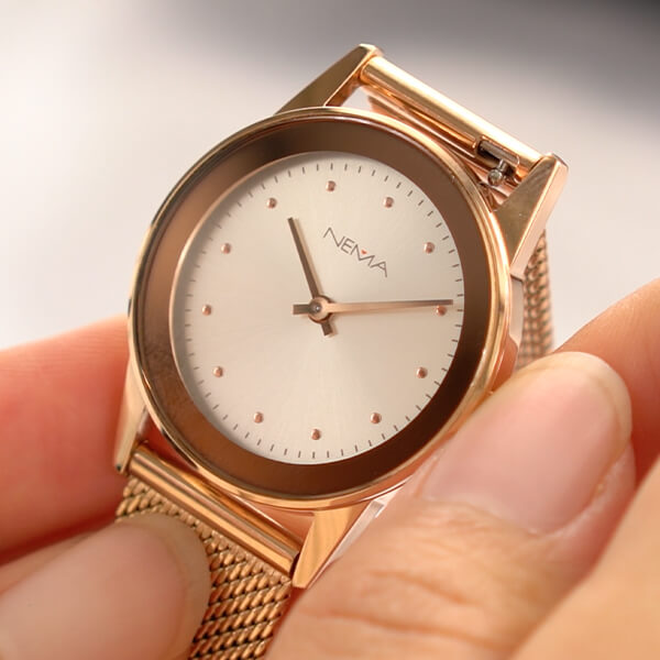 MIIRO Mesh Rose Gold/Silver