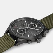 Mens Chronograph Watches Canvas Strap | NEMA Timepiece