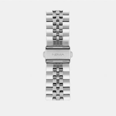 Strap 20 mm Tri-link Stainless Link Silver - NEMA Watches