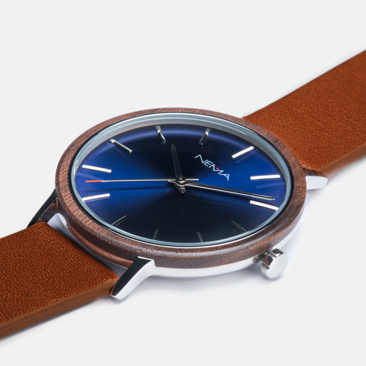 Mens Minimalist Leather Watch | NEMA Timepiece