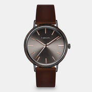 Mens Minimalist Leather Watch | NEMA Timepiece