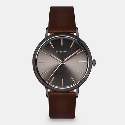 Mens Minimalist Leather Watch | NEMA Timepiece