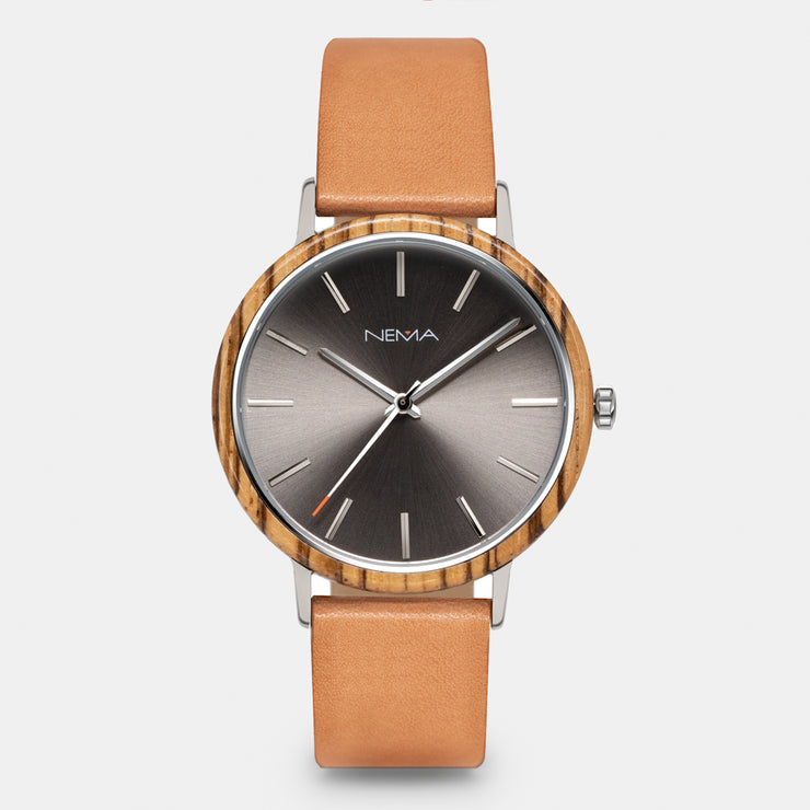 Mens Minimalist Leather Watch | NEMA Timepiece