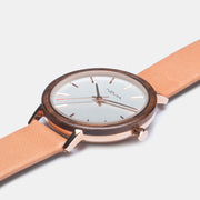 Wood Watch Leather Band | NEMA Timepiece
