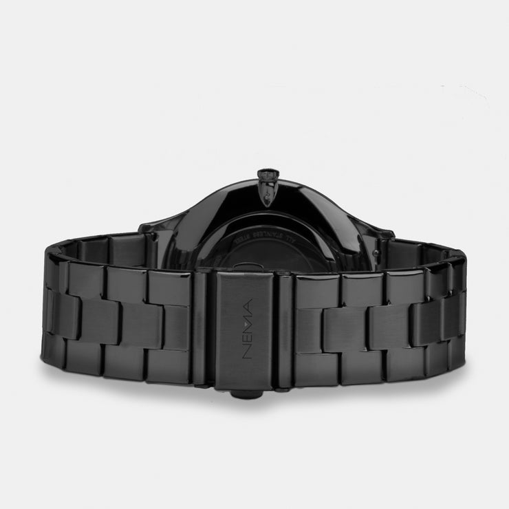 Black Stainless Steel Watch | NEMA Timepiece