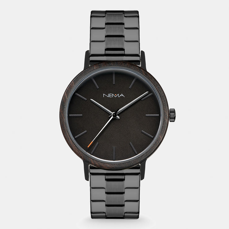 Black Stainless Steel Watch Mens | NEMA Timepiece