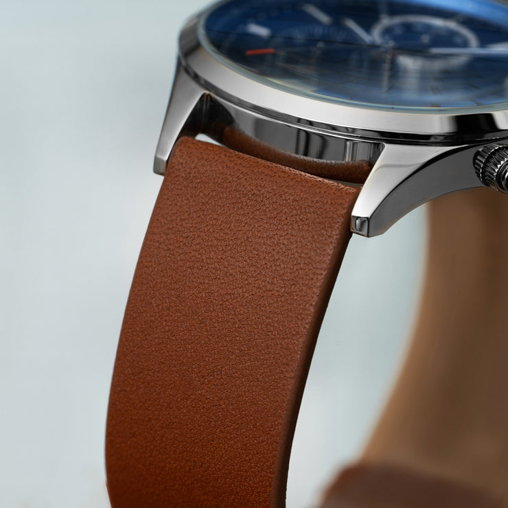 Mens Chronograph Watches Leather Strap | NEMA Timepiece