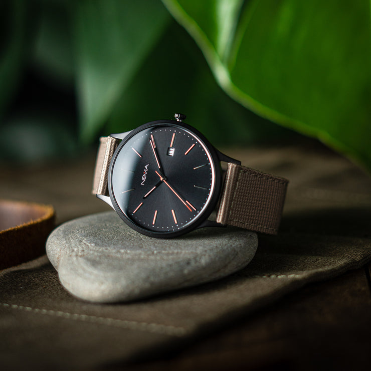 Watch With Canvas Strap | NEMA Timepiece