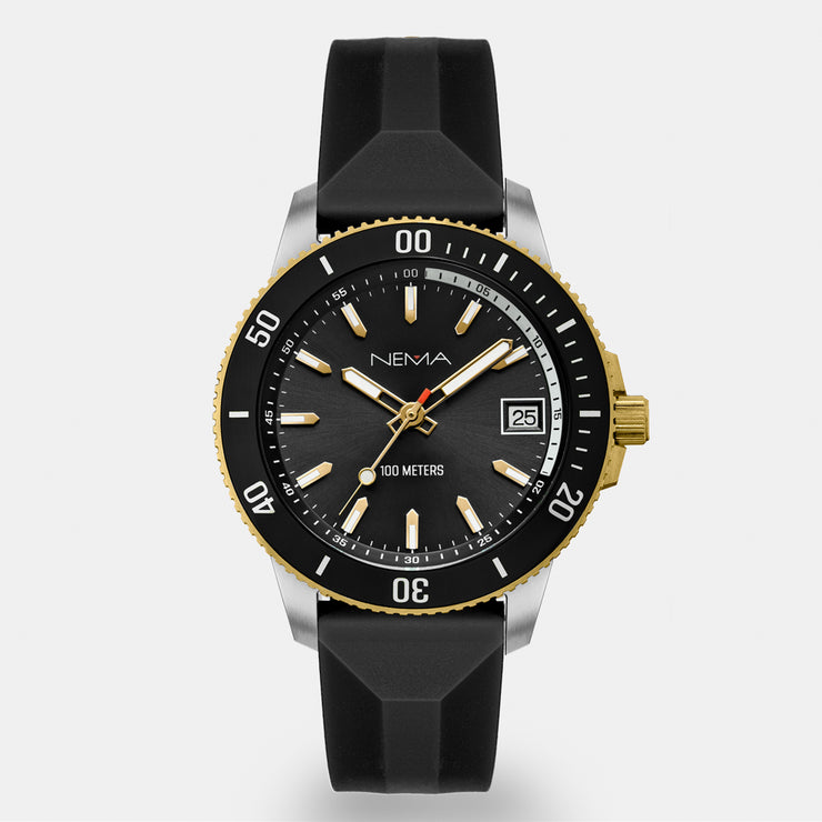 Zodiv Black Silicone Silver/Black