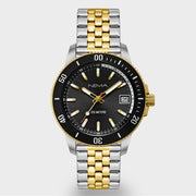 Zodiv Silver Gold Stainless Link/Black