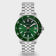 Zodiv Silver Stainless Link/Green