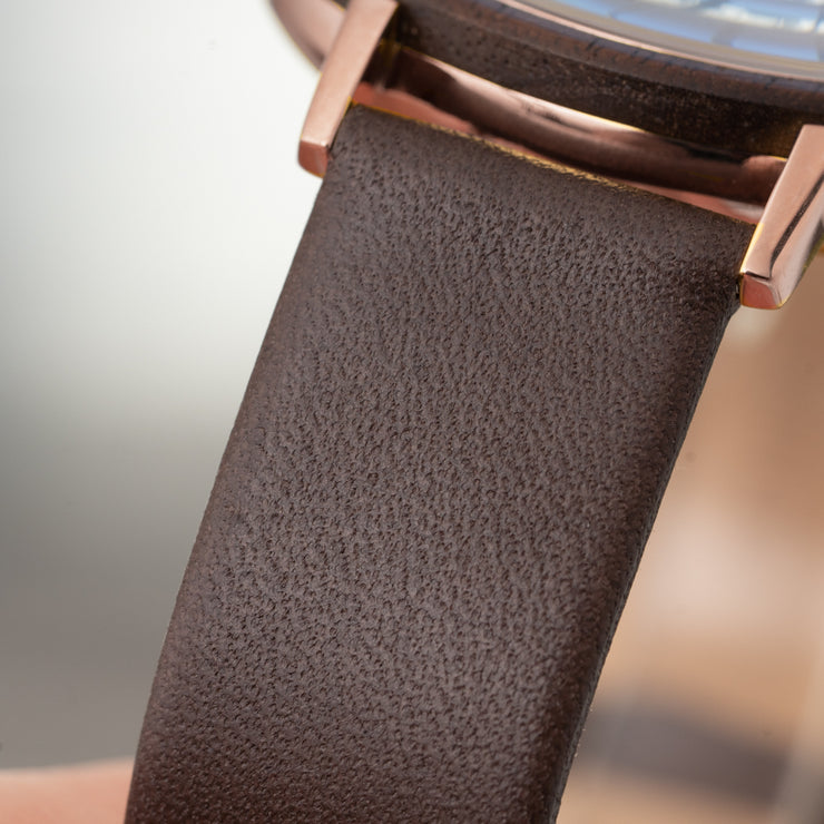 Matta Leather Rose Gold/Burgundy