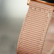 Matta Pink Canvas Ebony Rose Gold