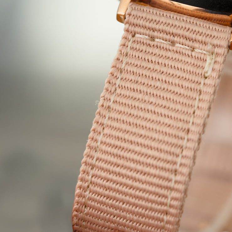 Matta Pink Canvas Ebony Rose Gold