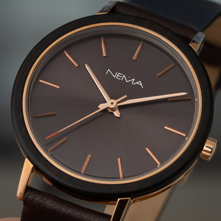 Minimalist Leather Watch | NEMA Timepiece